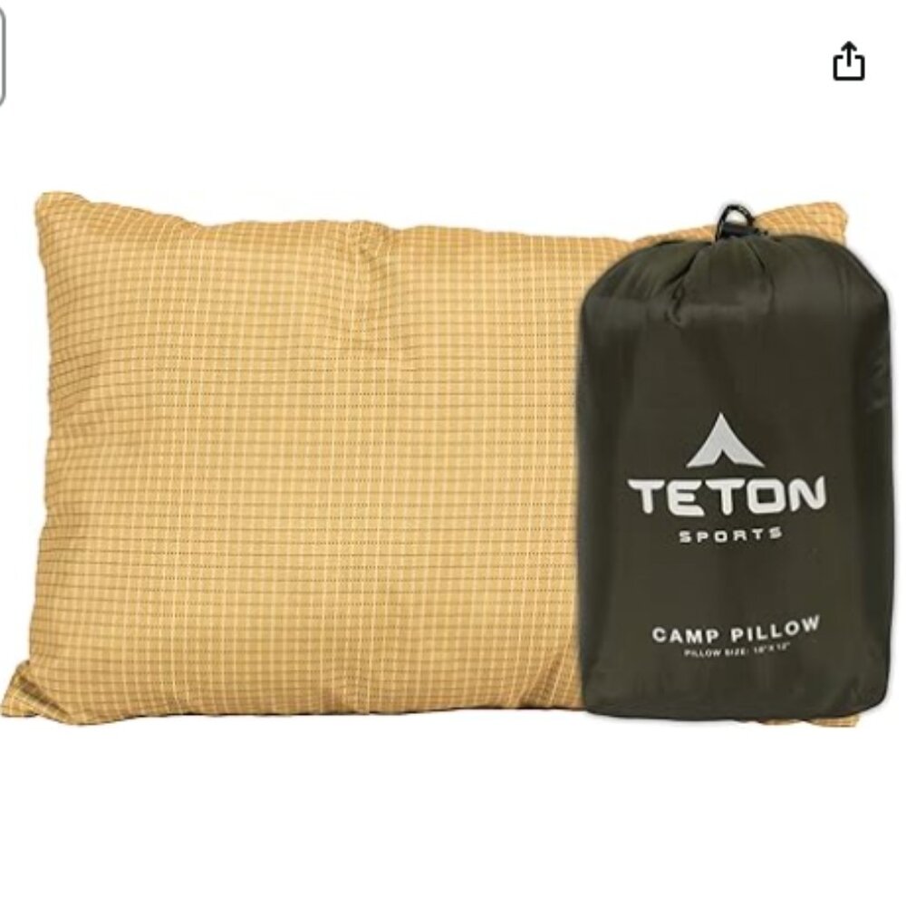 Teton Sports Camp Pillow 12 x 18 inches; 9.6 Ounces